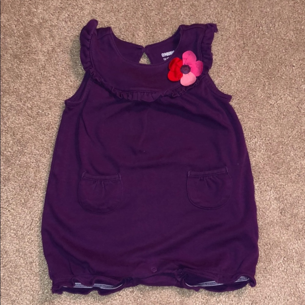 Purple Gymboree romper in EUC size 12-18 months